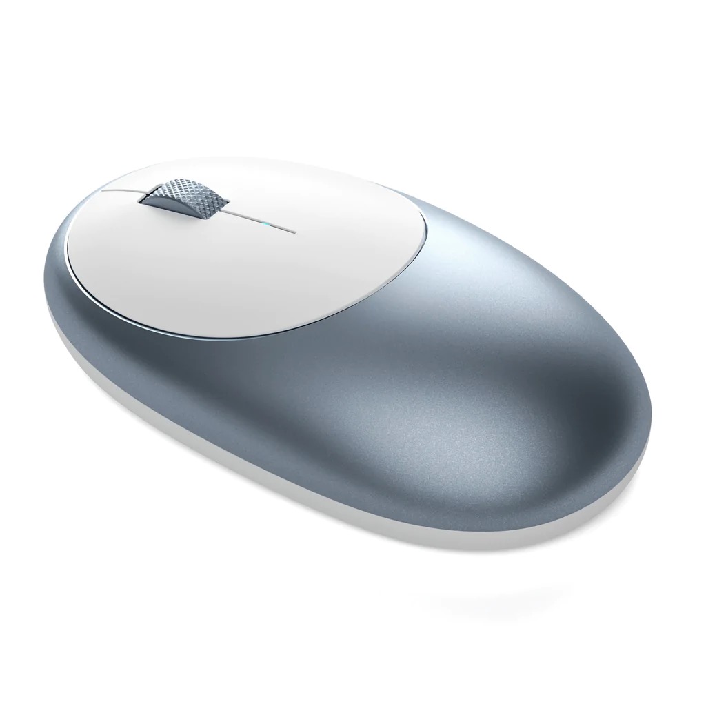 На фото изображено Беспроводная компьютерная мышь Satechi M1 Bluetooth Wireless Mouse, синий