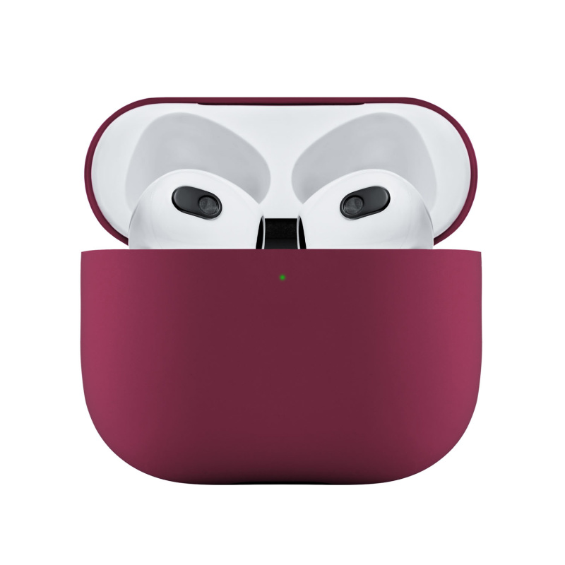 Ультратонкий силиконовый чехол Touch Case для AirPods 3, тёмно-фиолетовый Ультратонкий силиконовый чехол Touch Case для AirPods 3, тёмно-фиолетовый