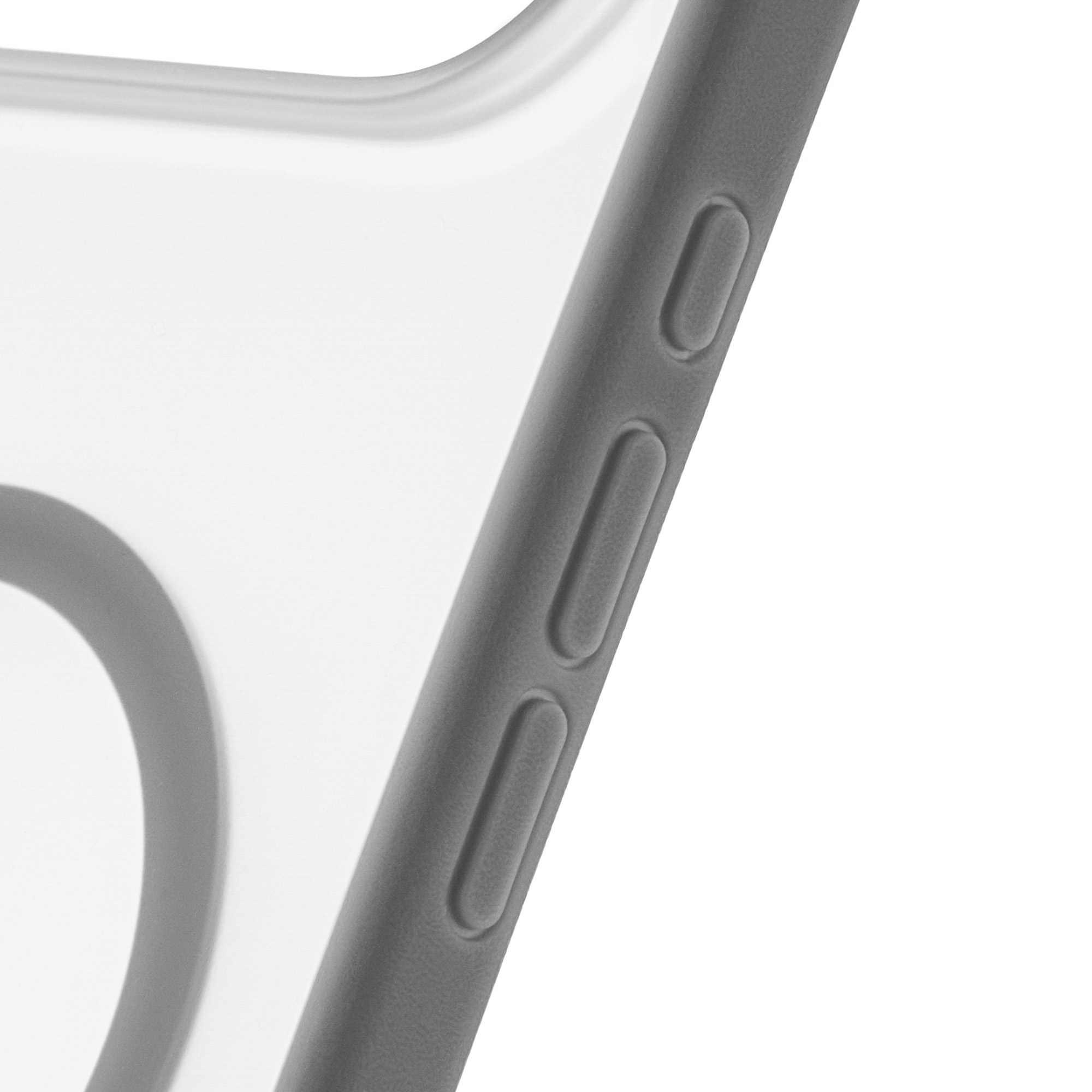 На фото изображено Чехол защитный uBear Stand 360° Mag Case для iPhone Air, серый