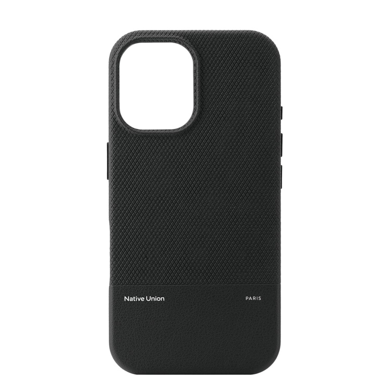 На фото изображено Чехол Native Union (RE)Classic Case MagSafe для iPhone 16, черный