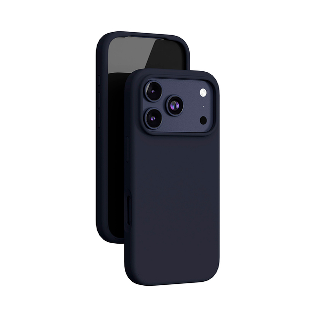 На фото изображено Чехол защитный VLP LITE Mist Case с MagSafe для iPhone 17 Pro, темно-синий