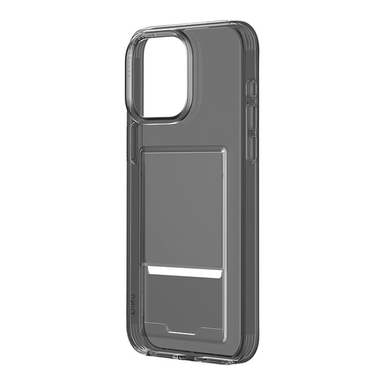 На фото изображено Фирменный чехол UNIQ Air Fender ID (Cardslot) для iPhone 15 Pro, тёмный