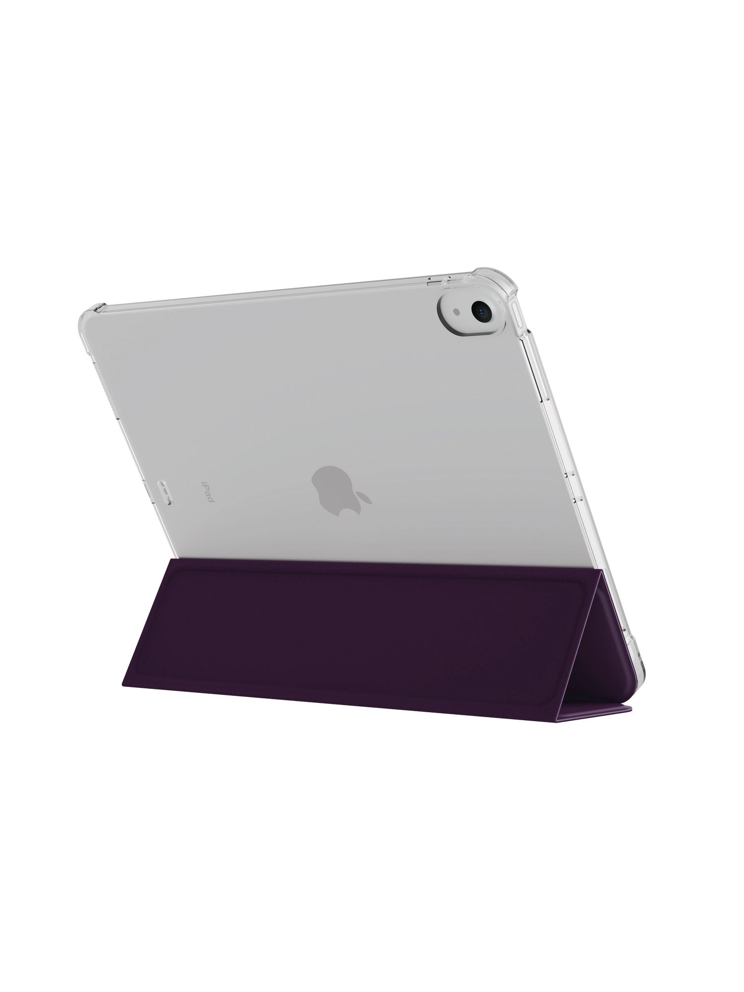 На фото изображено Чехол защитный VLP Dual Folio Case для iPad 10, темно-фиолетовый
