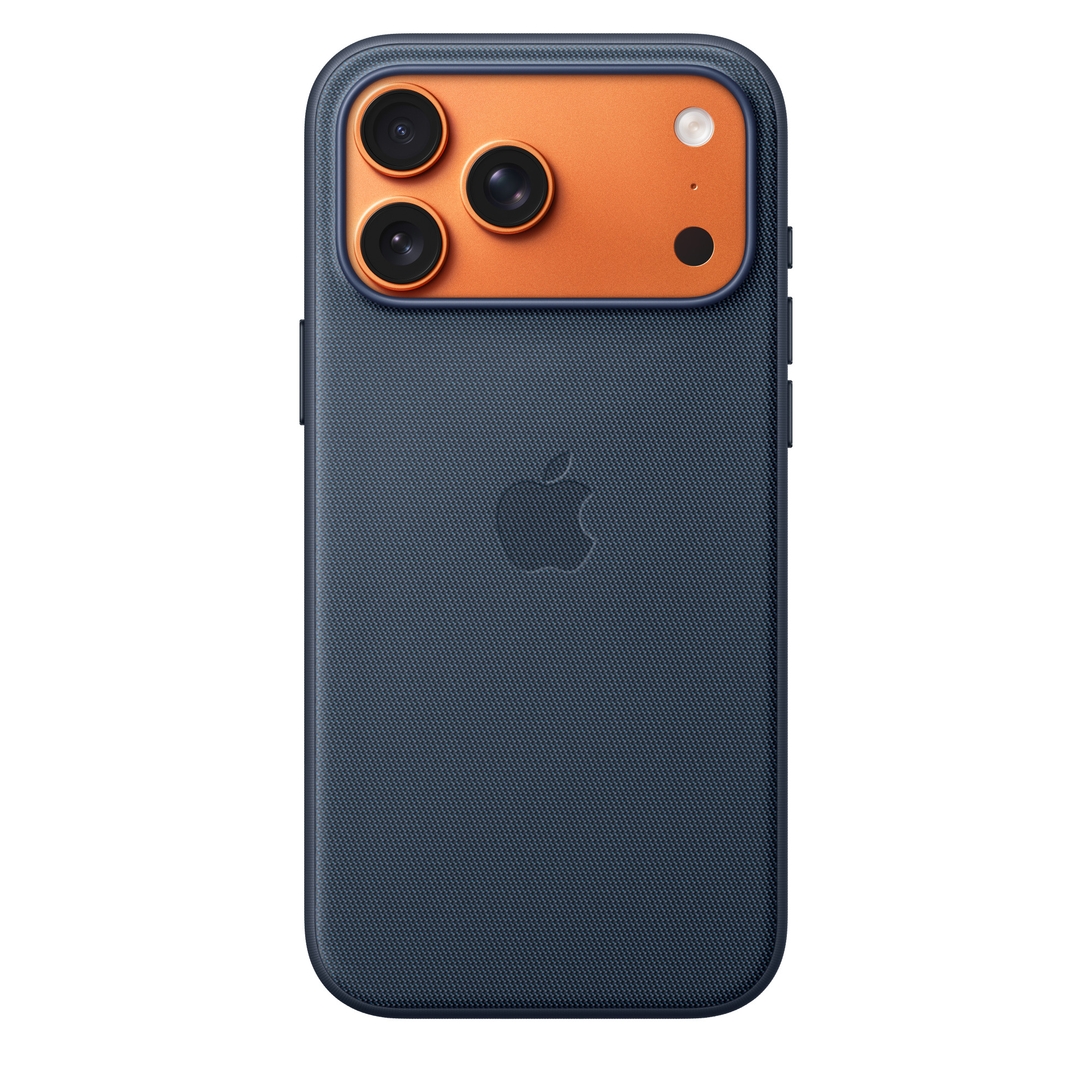 На фото изображено Чехол защитный Apple TechWoven Case with MagSafe для iPhone 17 Pro Max, синий