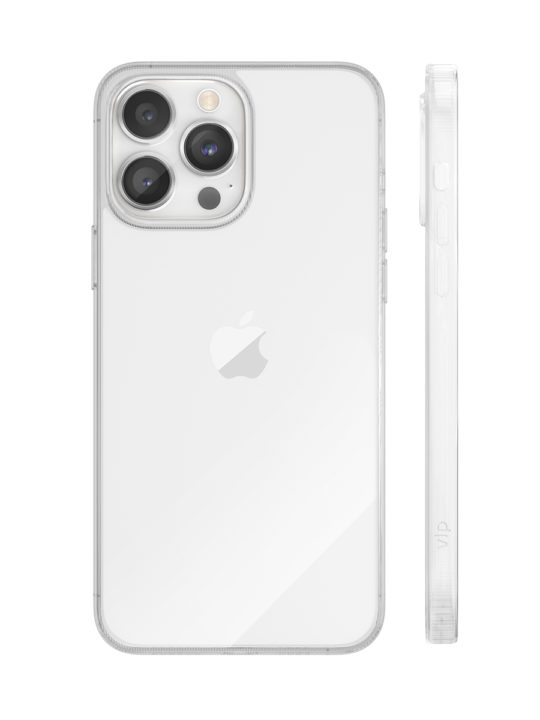 На фото изображено Чехол защитный VLP Crystal case для iPhone 14 Pro, прозрачный