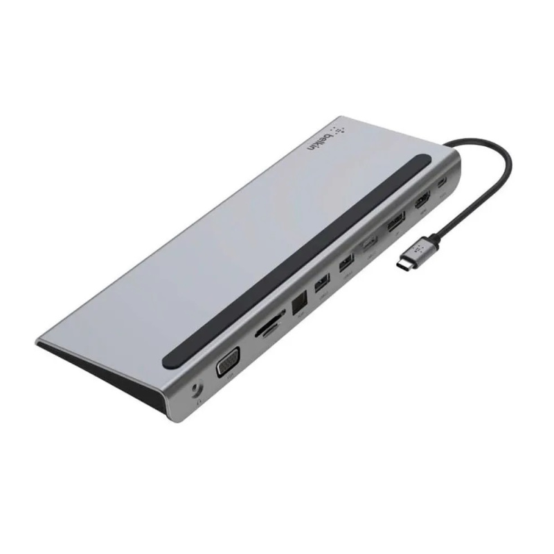 Док-станция Belkin Connect USB-C 11-in-1 Multiport Dock, серый Док-станция Belkin Connect USB-C 11-in-1 Multiport Dock, серый