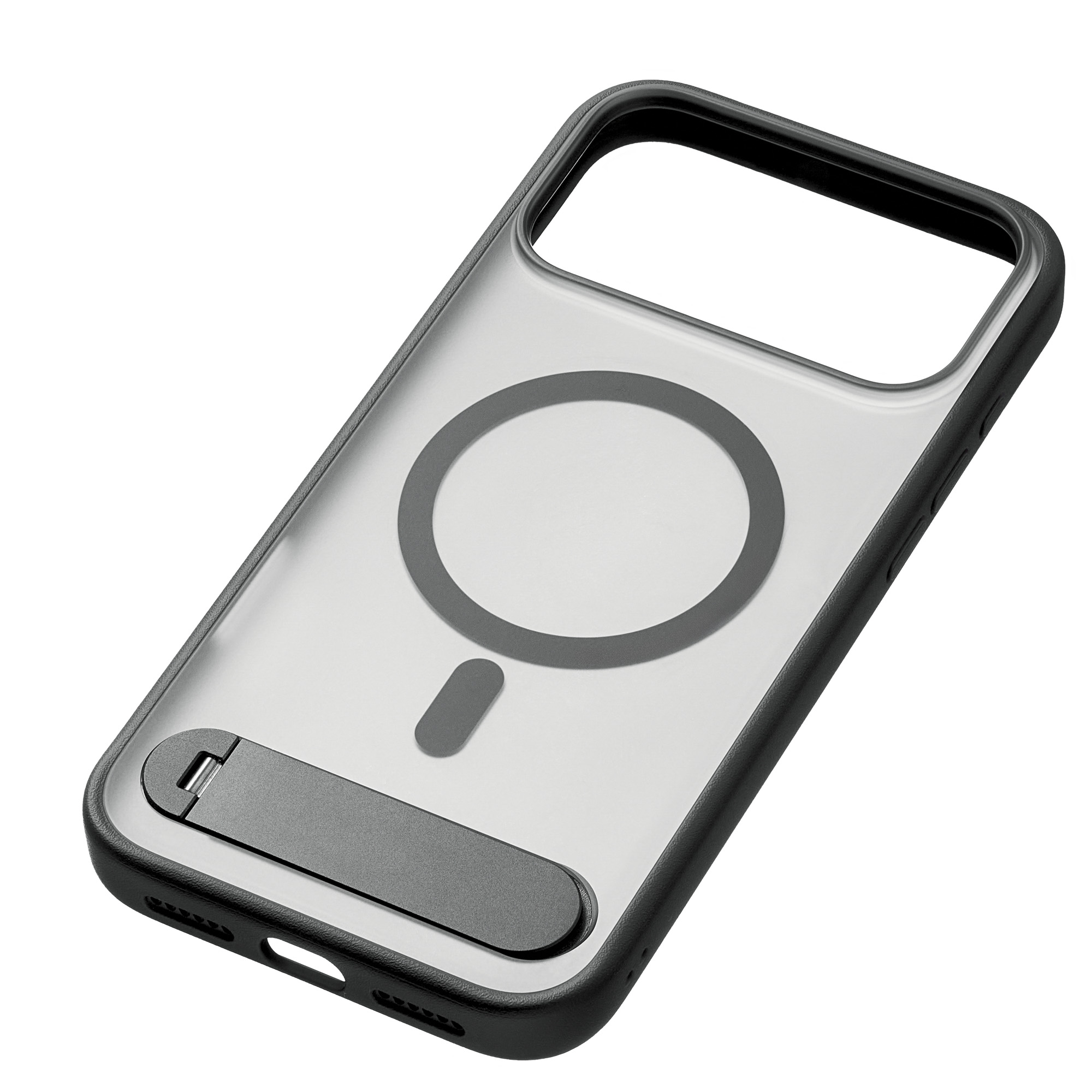 Фото Чехол защитный uBear Stand 360° Mag Case для iPhone 17 Pro Max, черный На фото изображено Чехол защитный uBear Stand 360° Mag Case для iPhone 17 Pro Max, черный