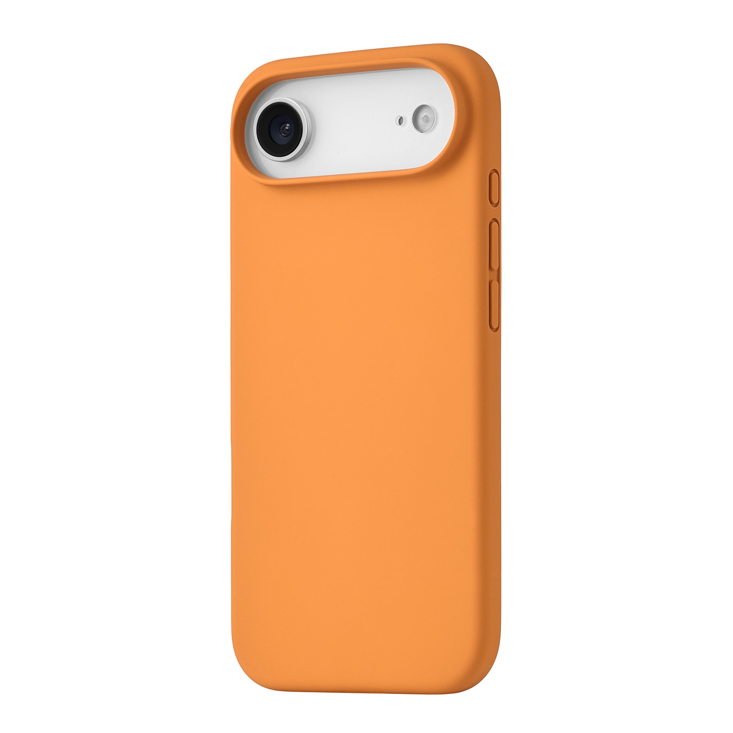 На фото изображено Чехол защитный uBear Touch Mag Case для iPhone 17 Air, MagSafe, оранжевый