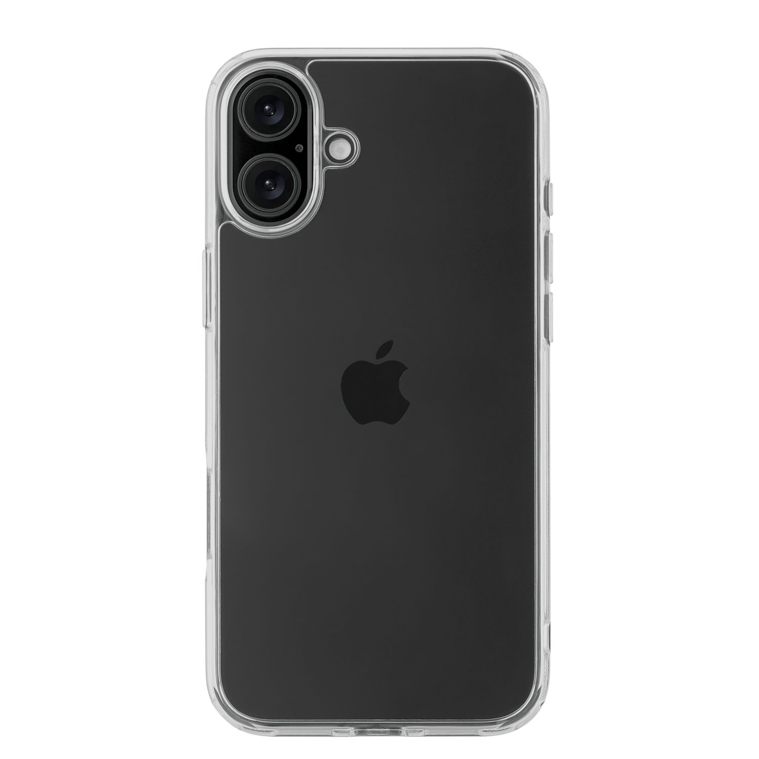 На фото изображено Чехол защитный uBear Real Case для iPhone 16 Plus, усиленный, прозрачный