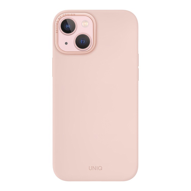 Чехол Uniq для iPhone 15 LINO Magsafe, розовый
