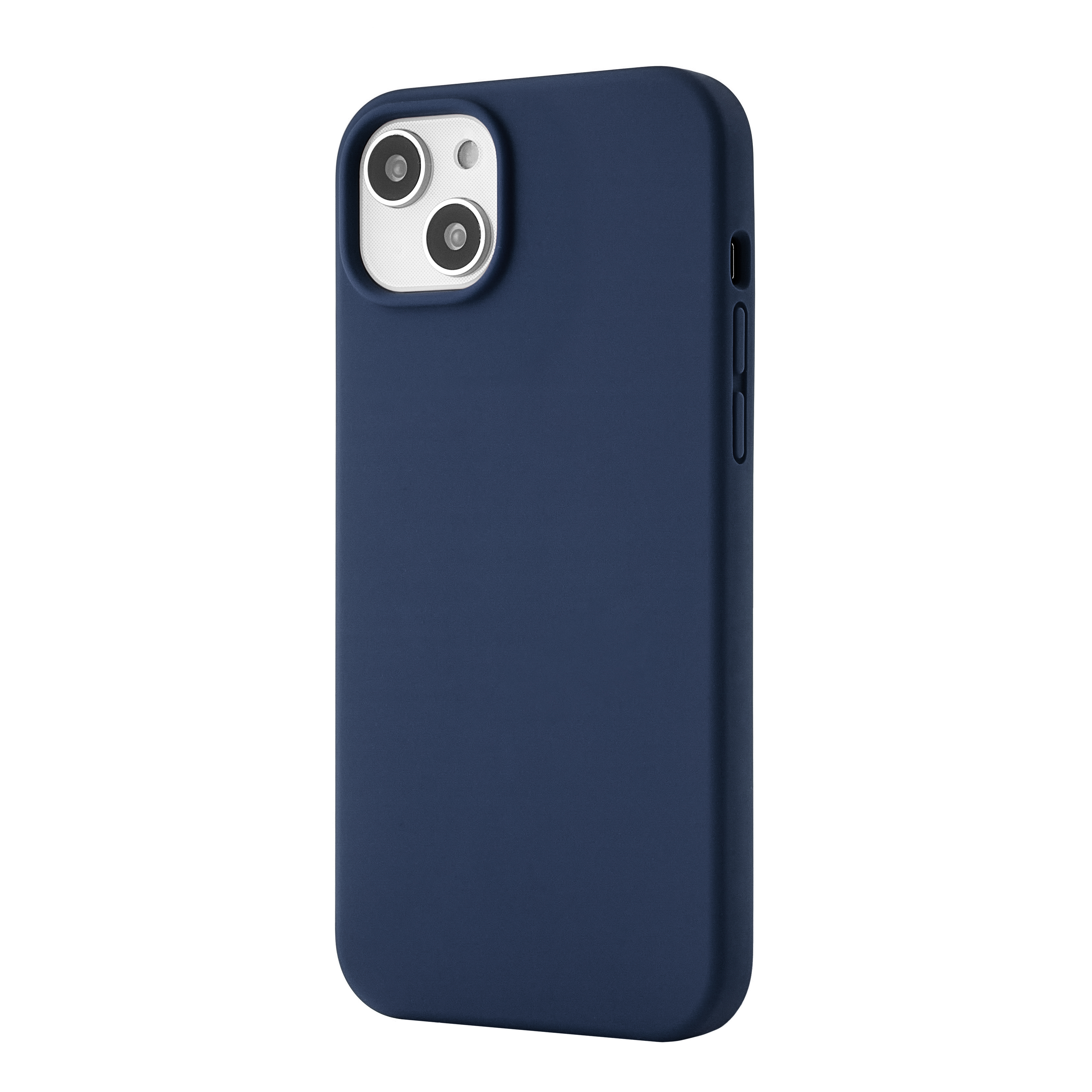 На фото изображено Чехол защитный uBear Touch Case для iPhone 14 Plus, силикон, софт-тач, тёмно-синий