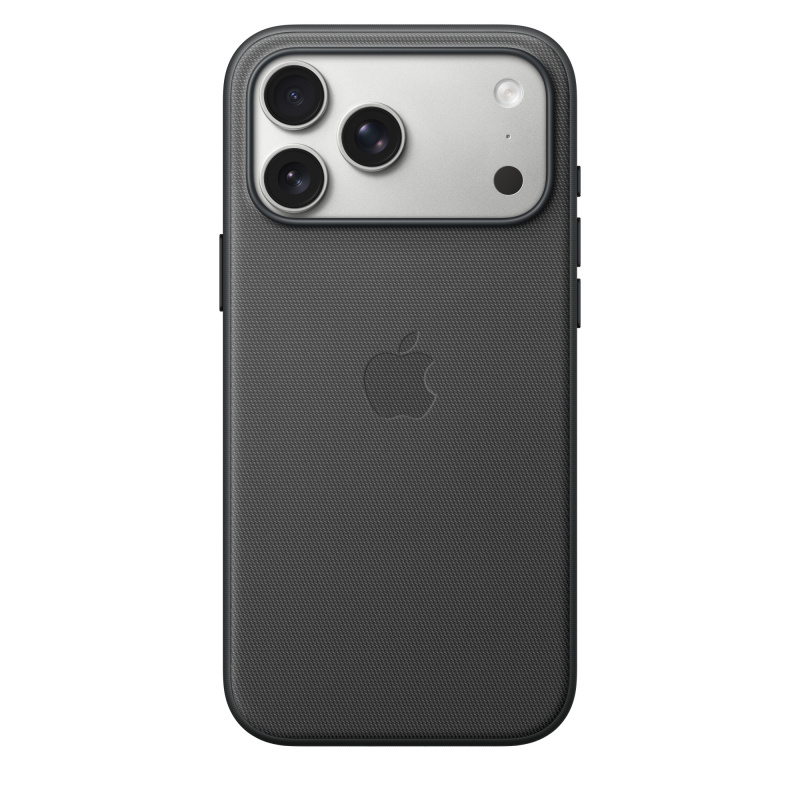 На фото изображено Чехол защитный Apple TechWoven Case with MagSafe для iPhone 17 Pro Max, чёрный