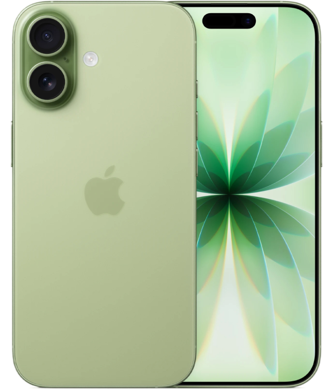 На фото изображено Apple iPhone 17, 256 ГБ, Шалфей