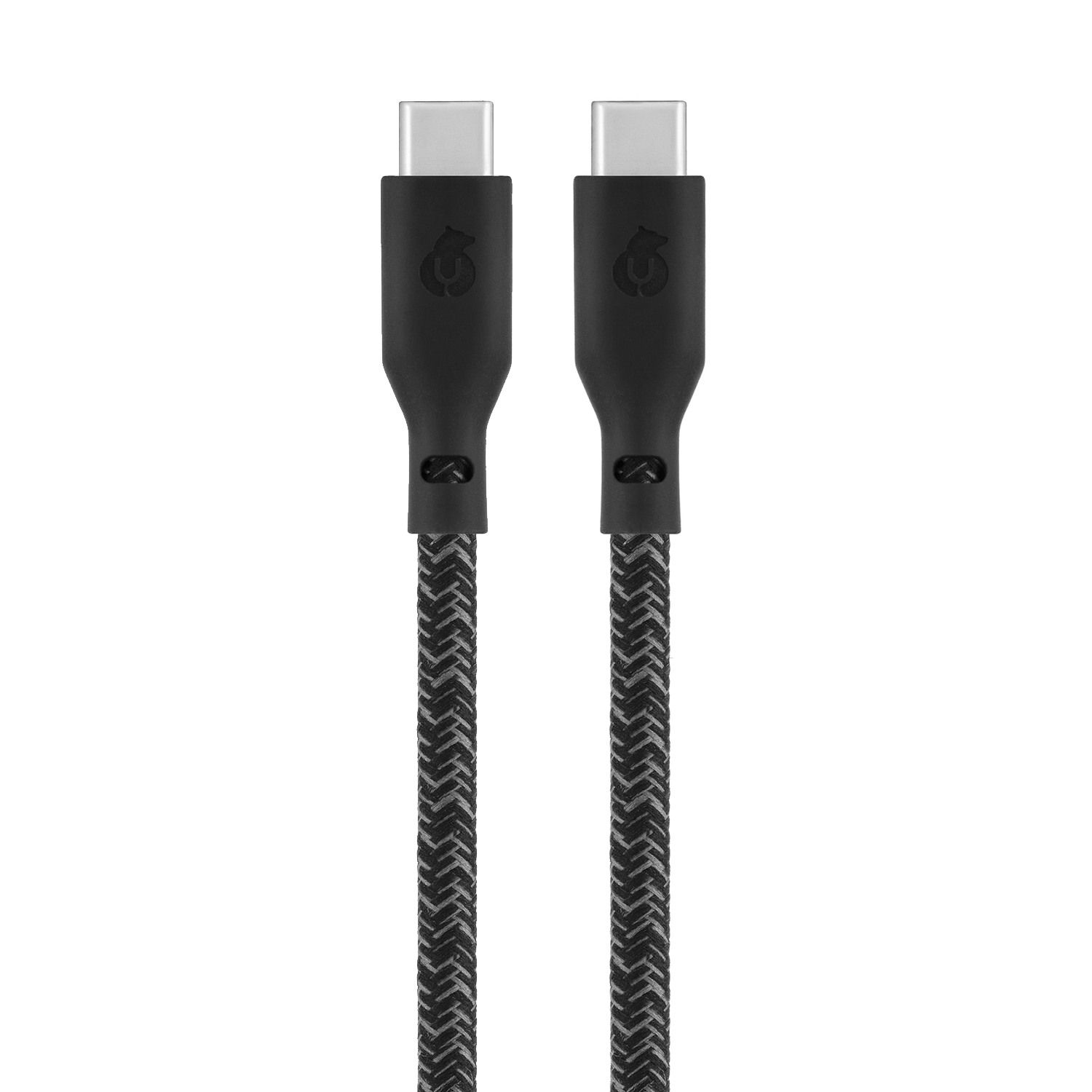 Зарядный кабель uBear Trend, USB-C/USB-С, 1,2м, чёрный