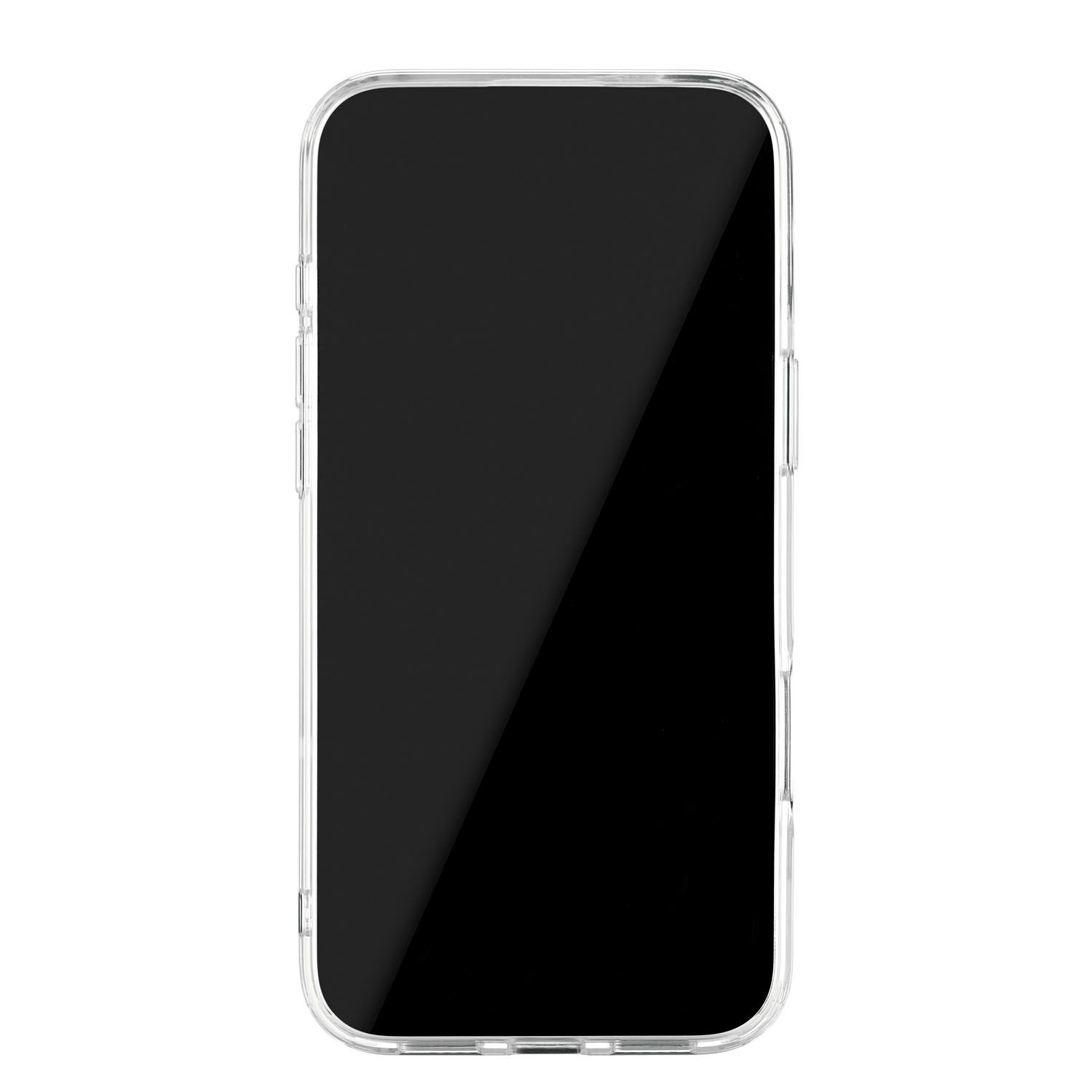 На фото изображено Чехол защитный uBear Real Case для iPhone 16 Plus, усиленный, прозрачный