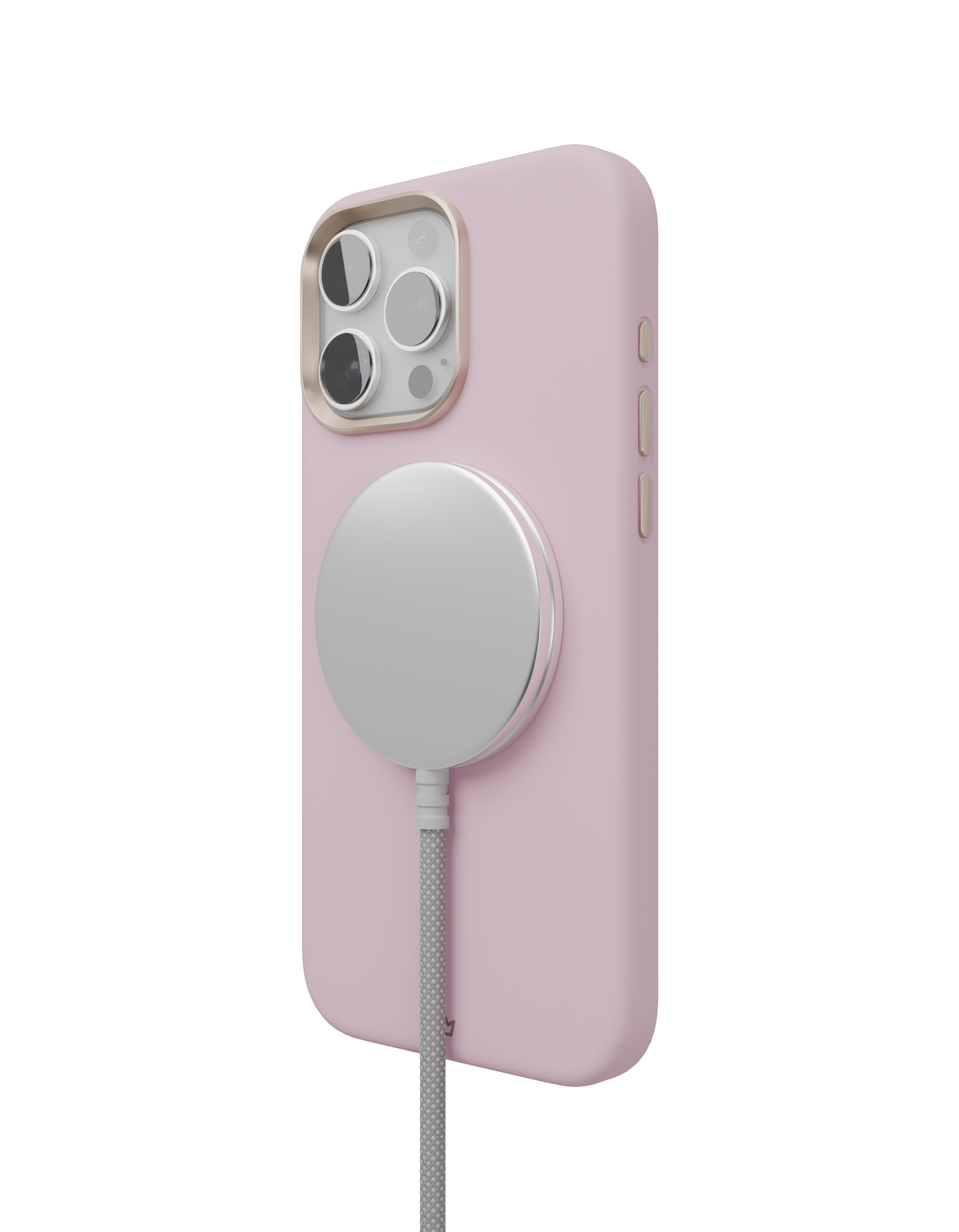 Чехол защитный VLP Aster Pro Case с MagSafe для iPhone 16 Pro Max, розовый
