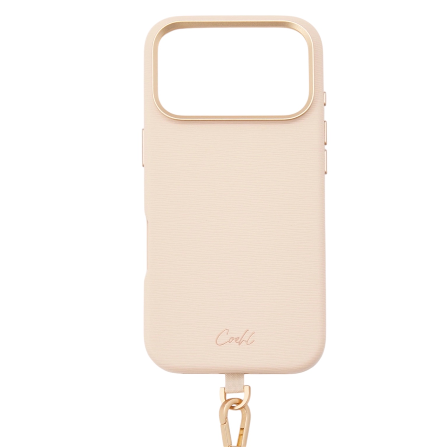 На фото изображено Чехол Uniq Coehl Strap Merelle (MagSafe) для iPhone 17 Pro, розовый