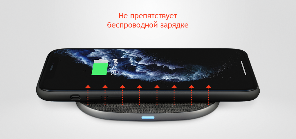 На фото изображено Чехол uBear Touch Case для iPhone 11, чёрный