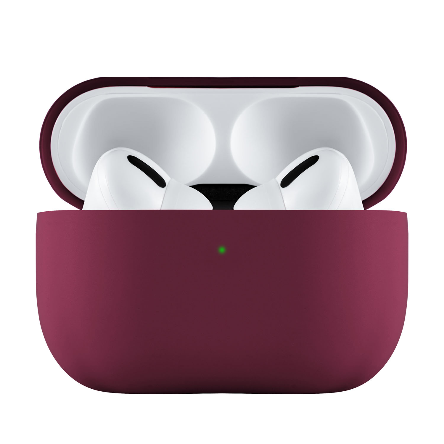 На фото изображено Защитный чехол AirPods Pro Touch Pro Silicone Case, фиолетовый