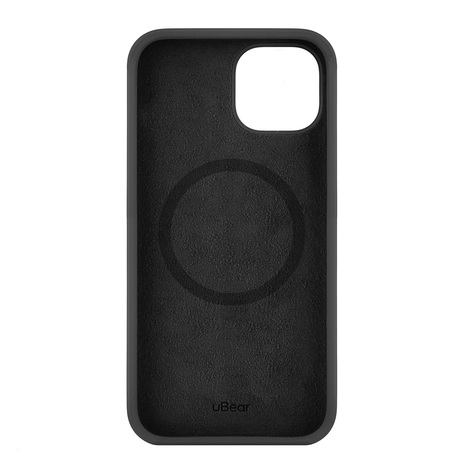 На фото изображено Чехол защитный uBear Touch Mag Case для iPhone 14, чёрный