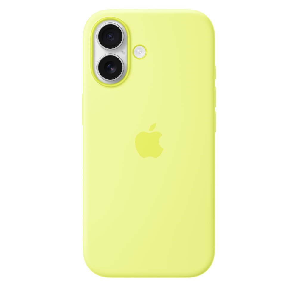 Фото Чехол защитный Apple Silicone Case with MagSafe для iPhone 17, жёлтый Фото Чехол защитный Apple Silicone Case with MagSafe для iPhone 17, жёлтый