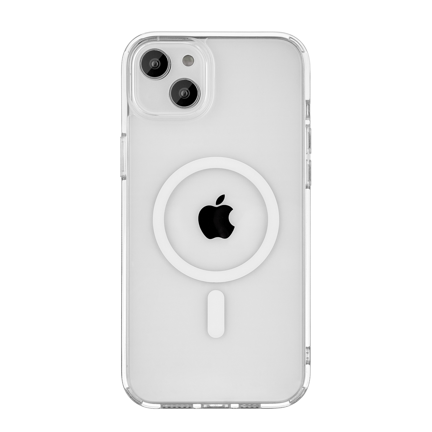 На фото изображено Чехол защитный uBear Real Mag Case для iPhone 14, усиленный, прозрачный