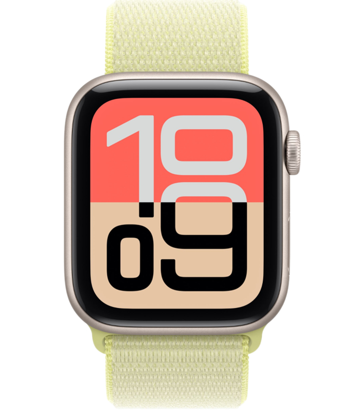 Фото Apple Watch SE 3, 44 мм, корпус из алюминия цвета «Сияющая звезда», спортивный ремешок, размер M/L Фото Apple Watch SE 3, 44 мм, корпус из алюминия цвета «Сияющая звезда», спортивный ремешок, размер M/L