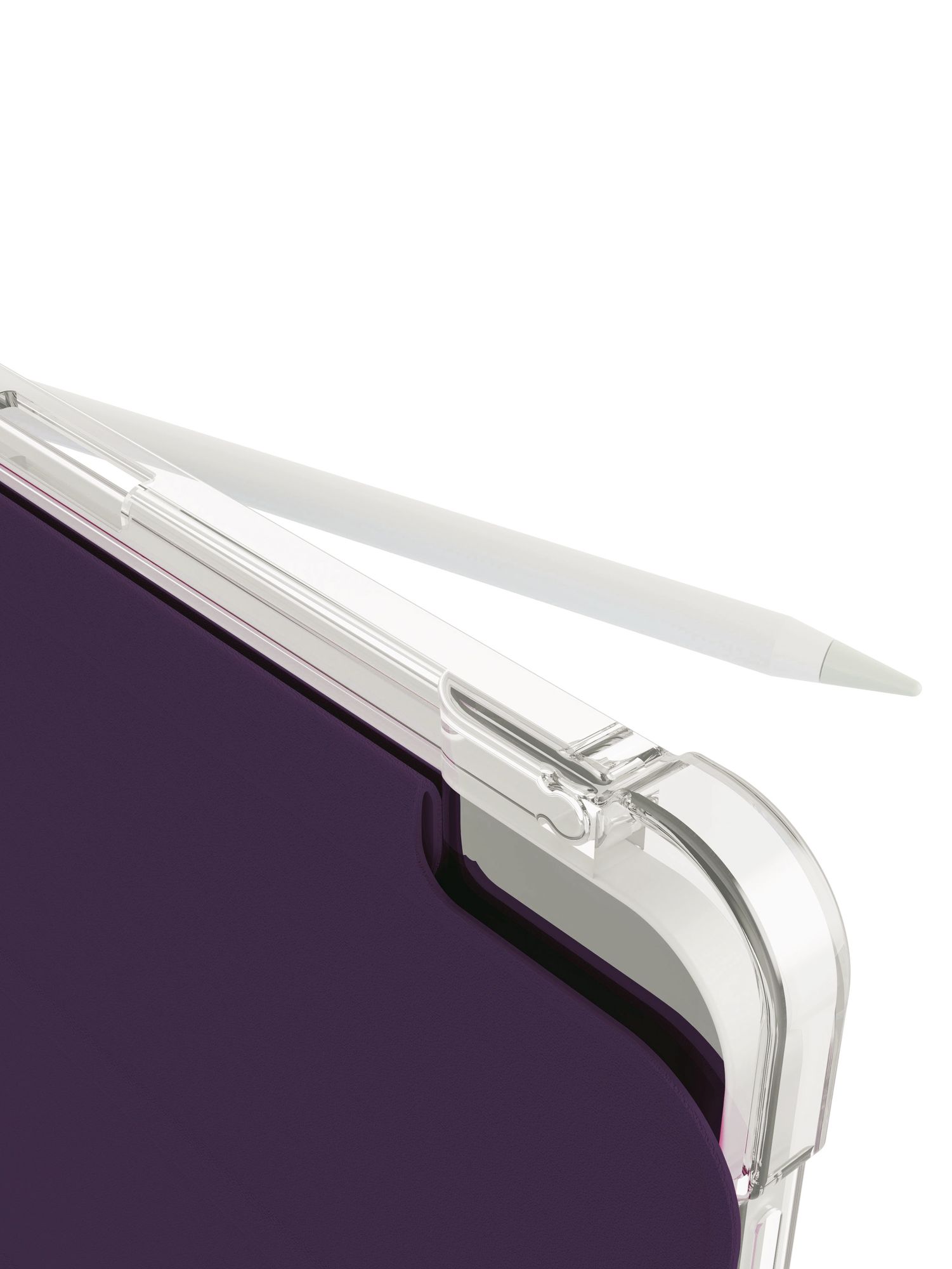 На фото изображено Чехол защитный VLP Dual Folio Case для iPad 10, темно-фиолетовый