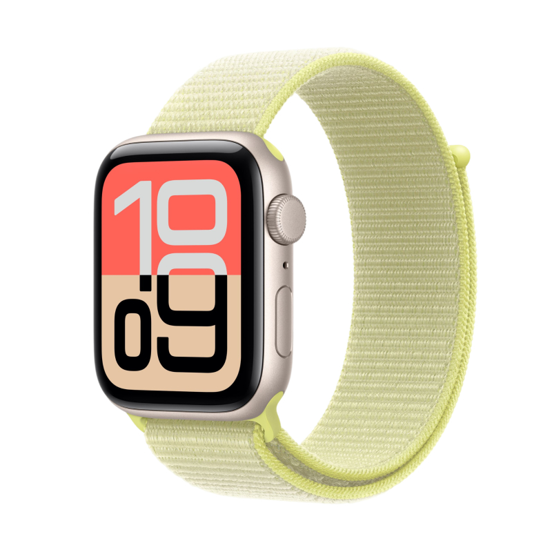 Apple Watch SE 3, 44 мм, корпус из алюминия цвета «Сияющая звезда», спортивный ремешок, размер M/L Apple Watch SE 3, 44 мм, корпус из алюминия цвета «Сияющая звезда», спортивный ремешок, размер M/L