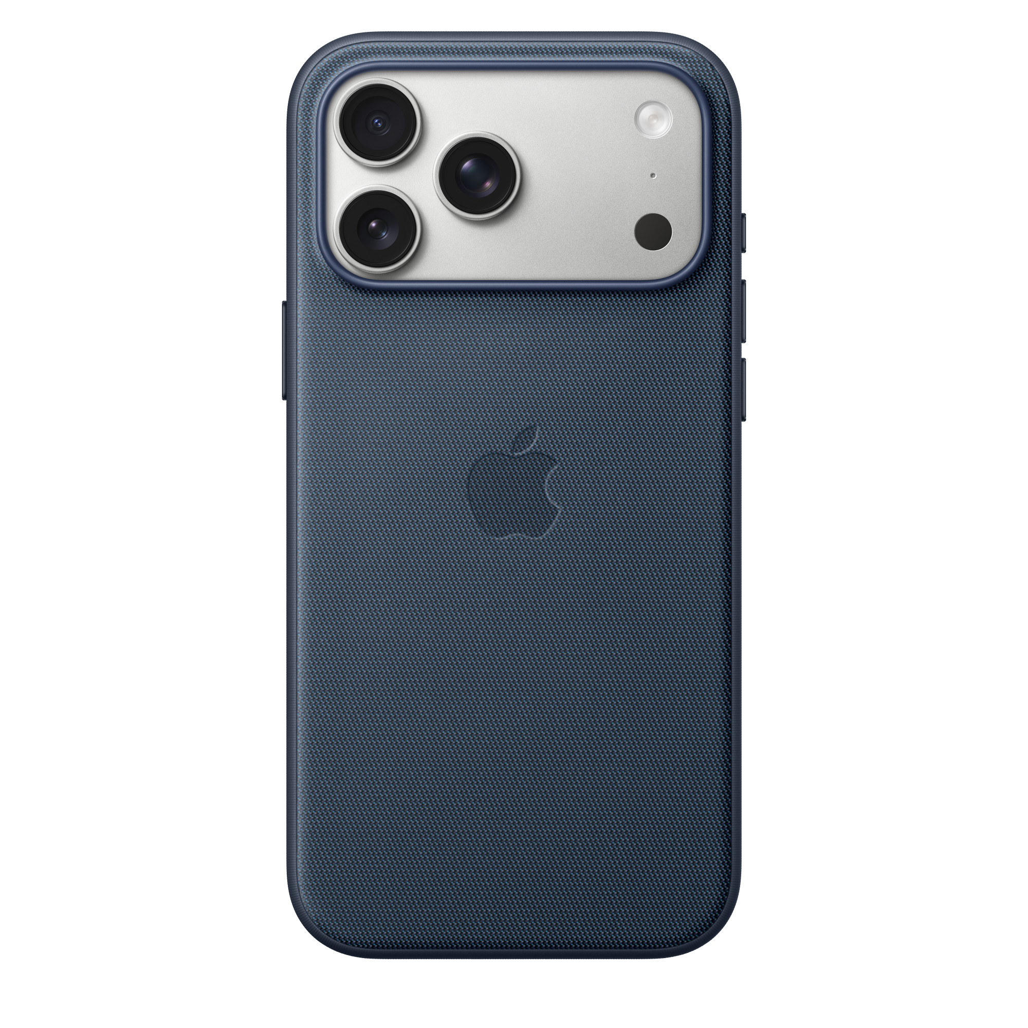 На фото изображено Чехол защитный Apple TechWoven Case with MagSafe для iPhone 17 Pro Max, синий