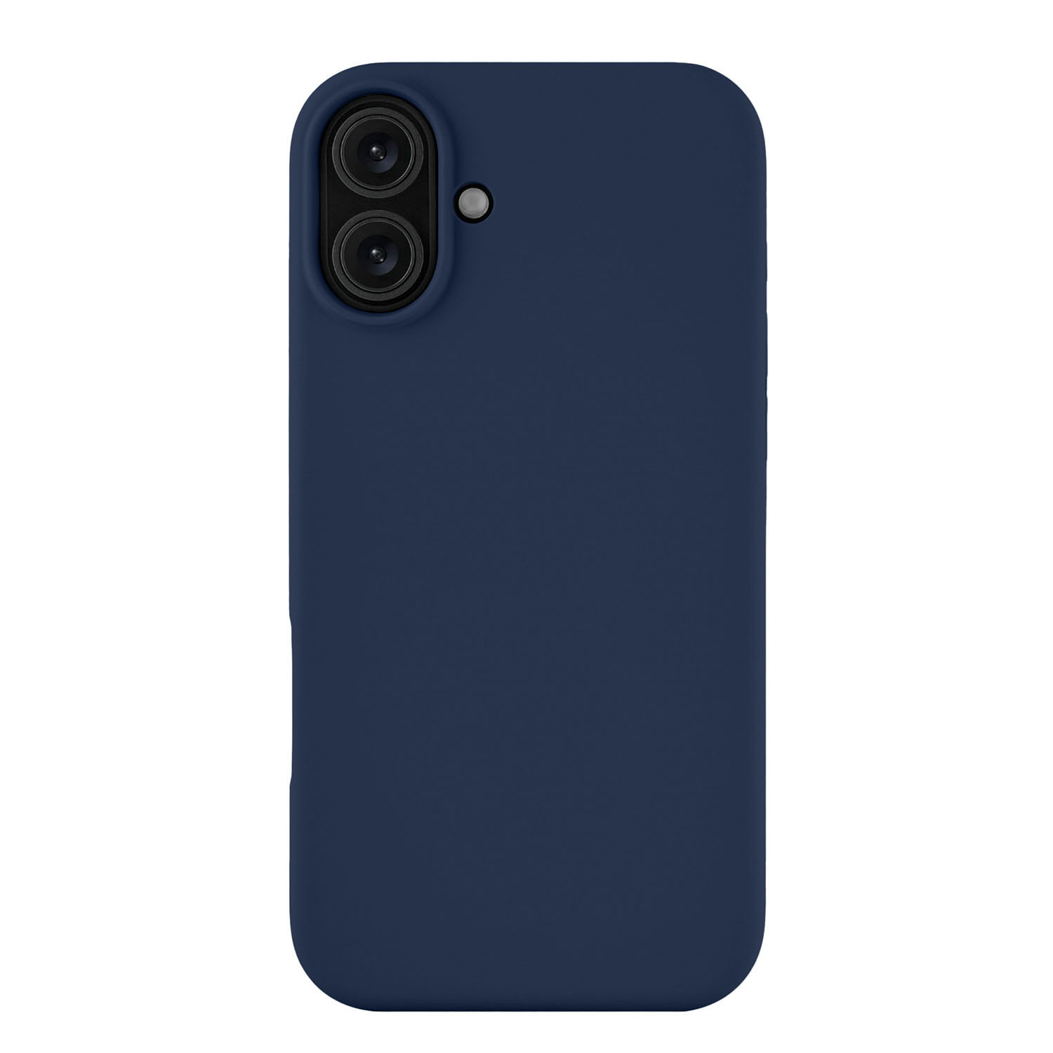 На фото изображено Чехол защитный uBear Touch Mag Case для iPhone 16 Plus, темно-синий
