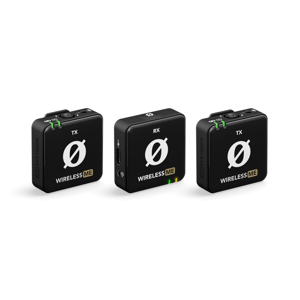 На фото изображено Комплект беспроводных микрофонов Rode Wireless Me Dual