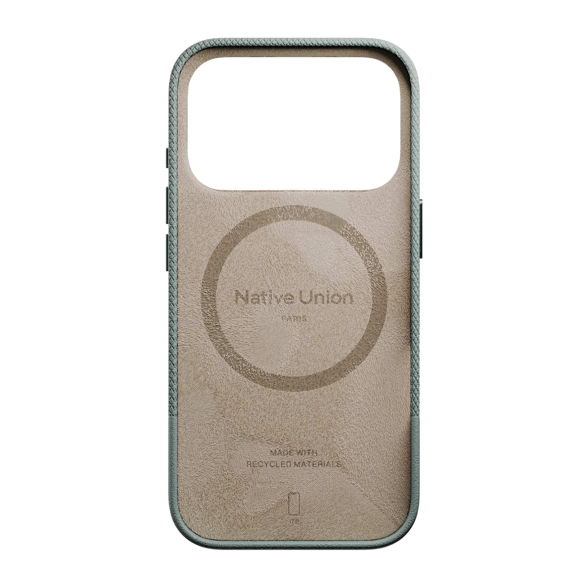 На фото изображено Чехол Native Union Paris (Re) Classic для iPhone 17 Pro Max Зеленый