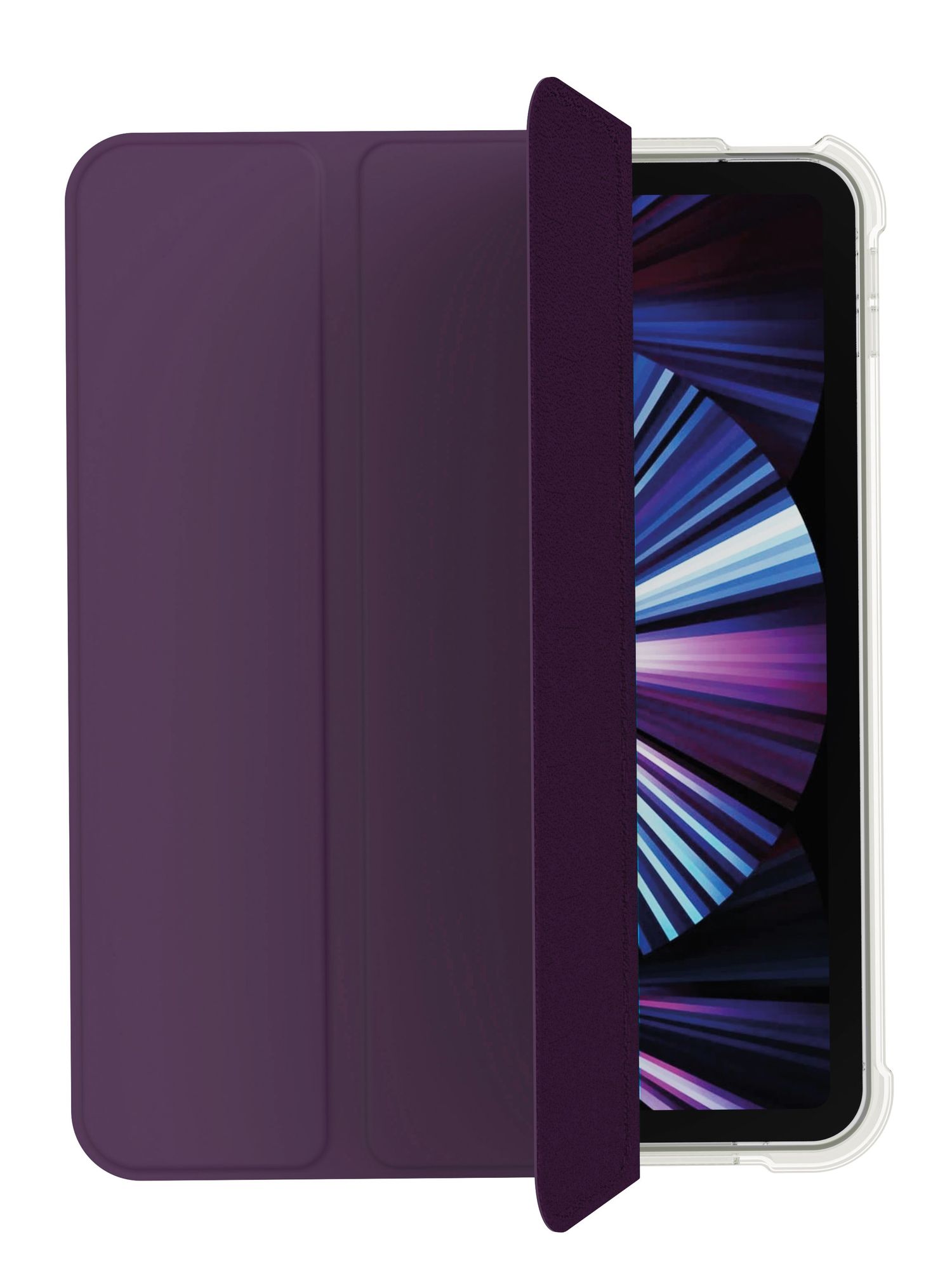 На фото изображено Чехол защитный VLP Dual Folio Case для iPad 10, темно-фиолетовый