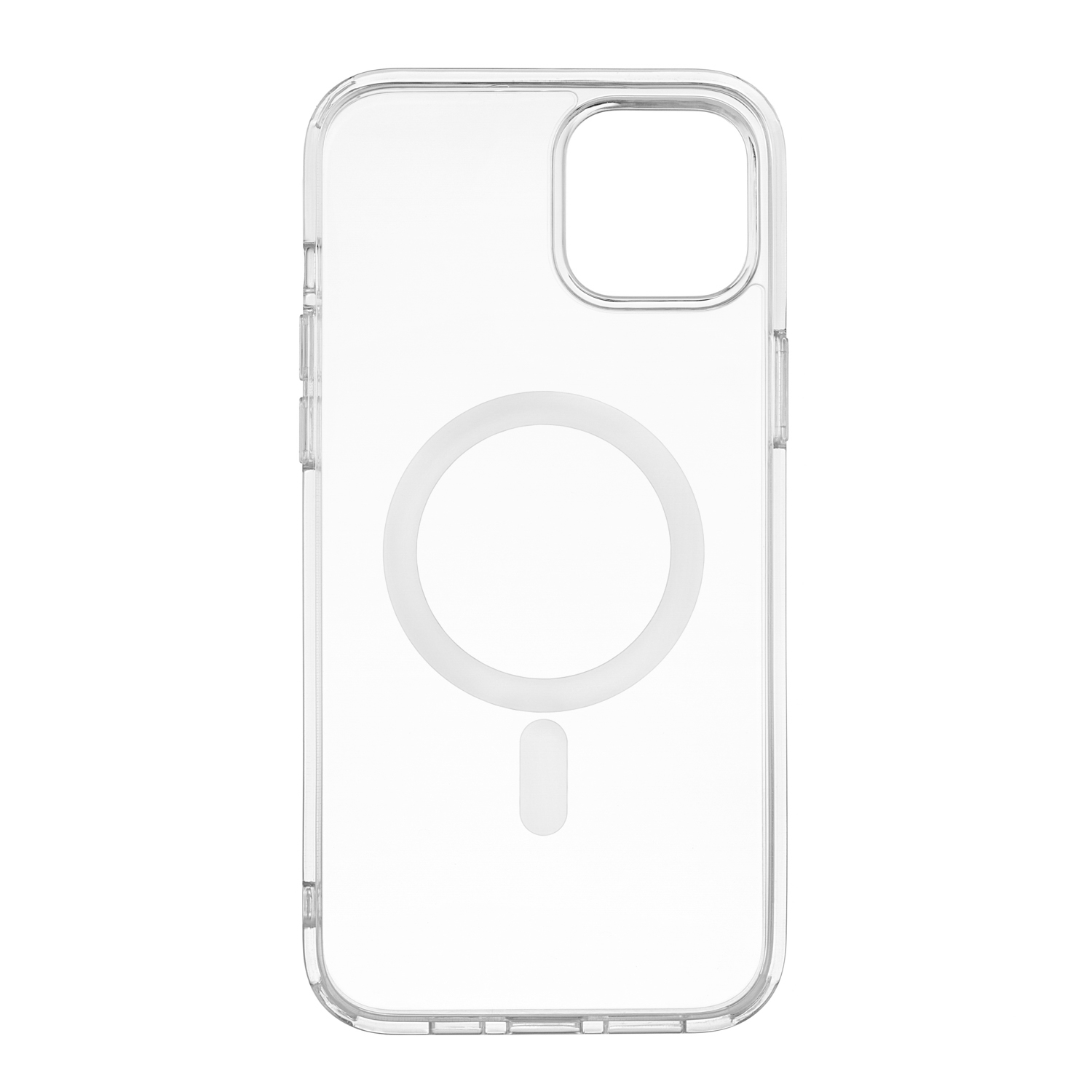 На фото изображено Чехол защитный uBear Real Mag Case для iPhone 14, усиленный, прозрачный