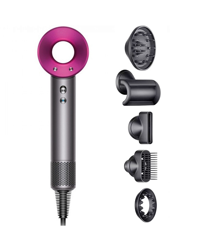 Фен Dyson Supersonic HD07, Iron/Fuchsia Фен Dyson Supersonic HD07, Iron/Fuchsia